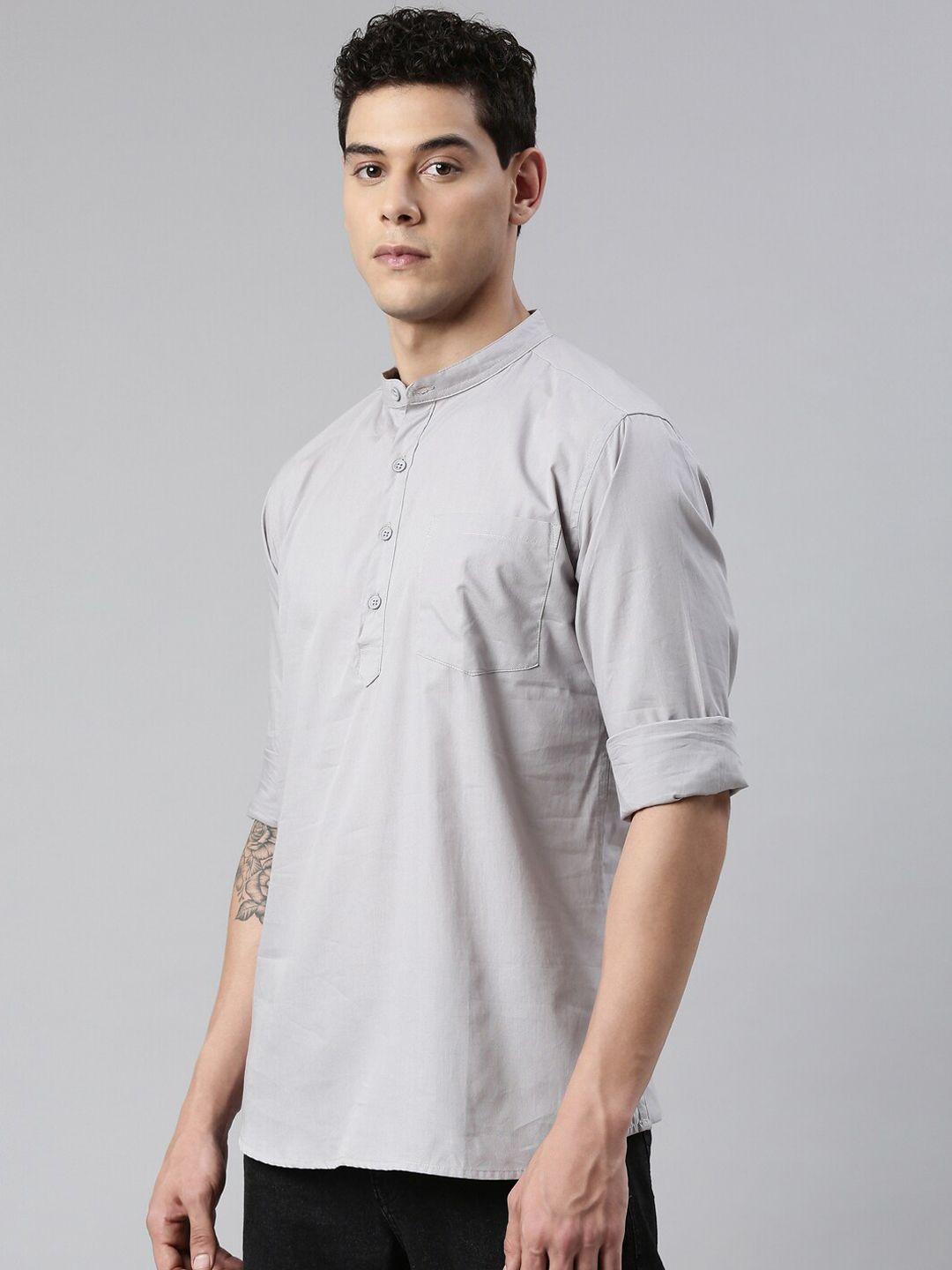 the soul patrol band collar cotton straight kurta