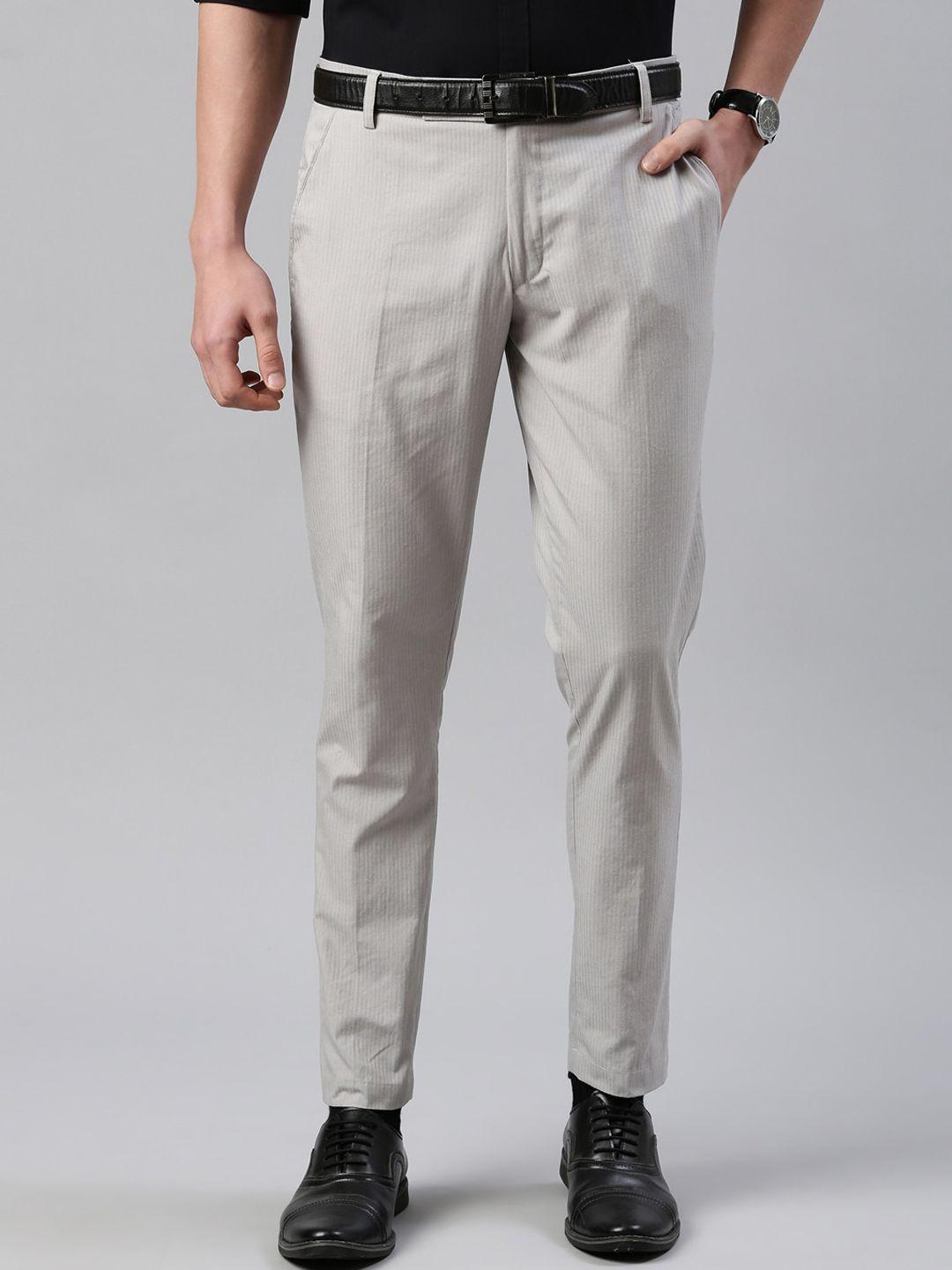 the soul patrol men smart mid rise regular fit formal trousers