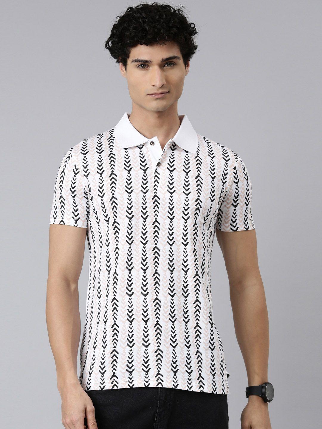 the soul patrol printed polo collar pure cotton t-shirt