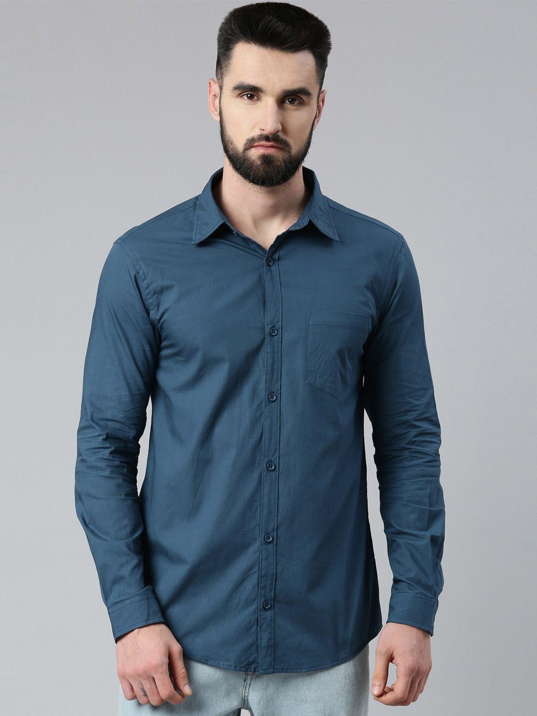 the soul patrol smart slim fit pure cotton casual shirt