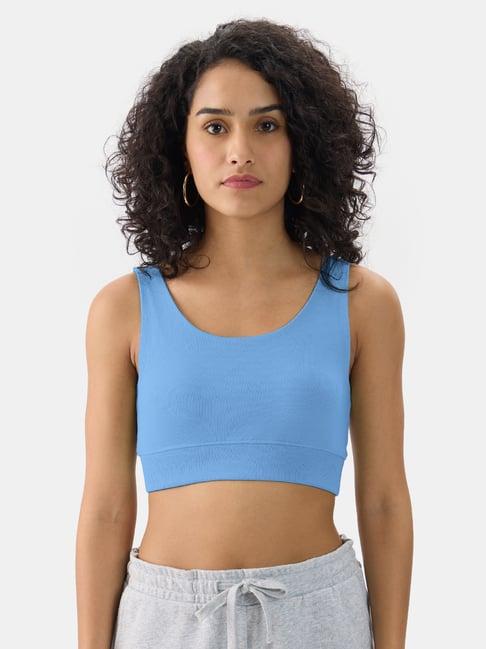 the souled store blue full coverage bralette bra