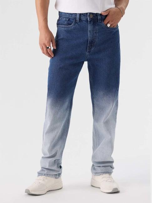 the souled store blue lightly washed jeans