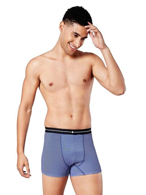 the souled store blue striped trunks