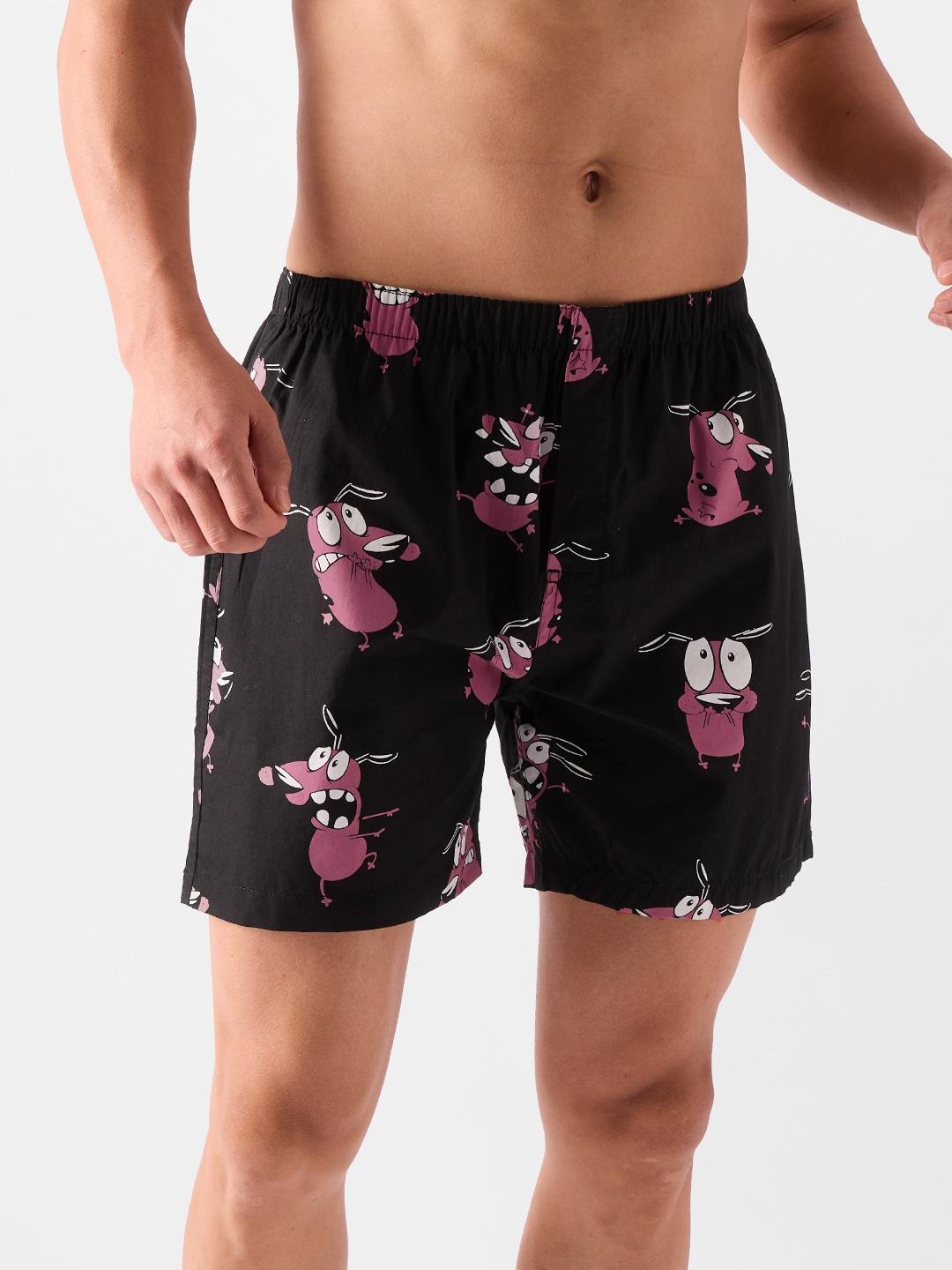 the souled store conversational printed pure cotton boxers