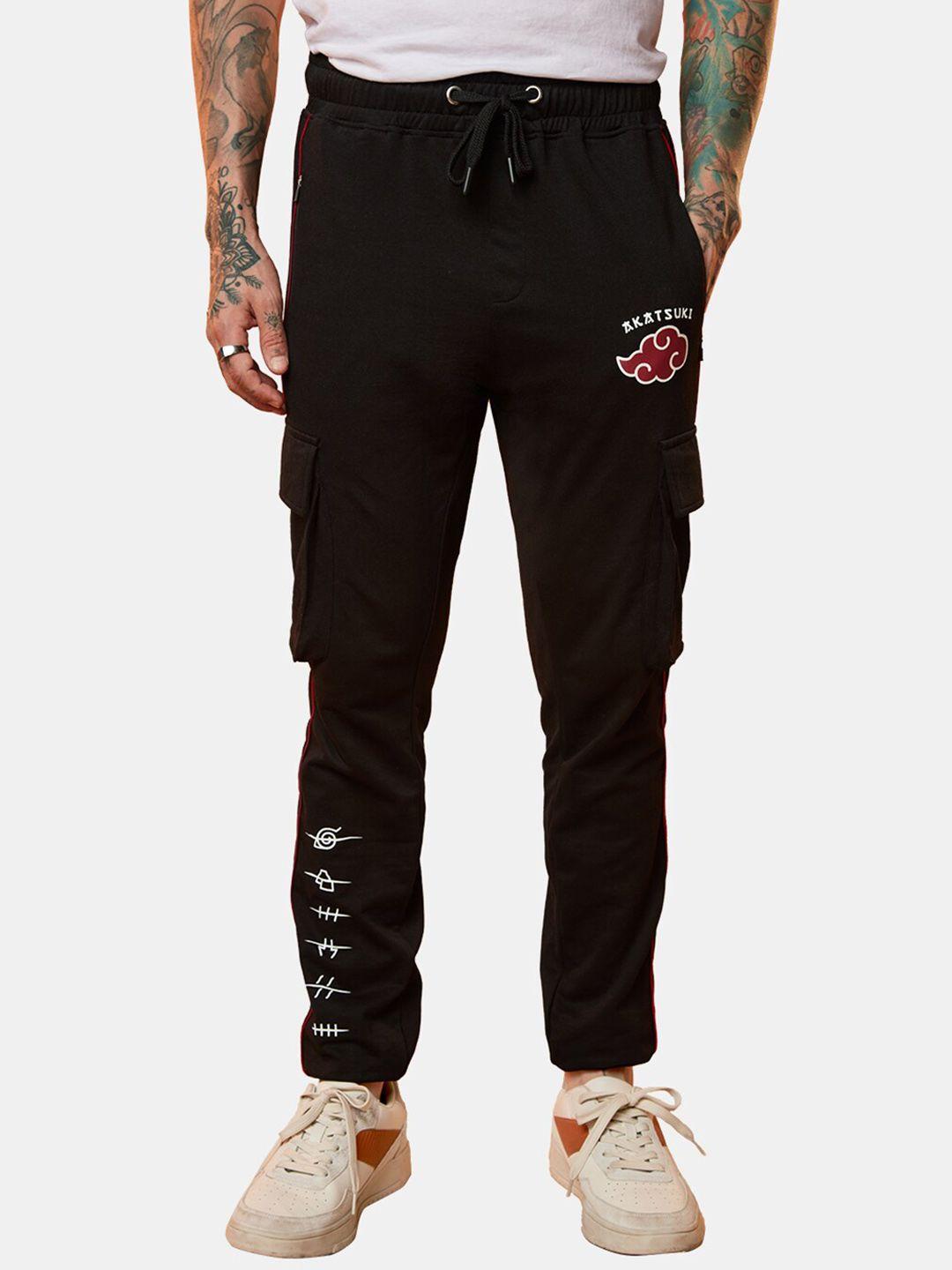 the souled store men cotton printed track pants