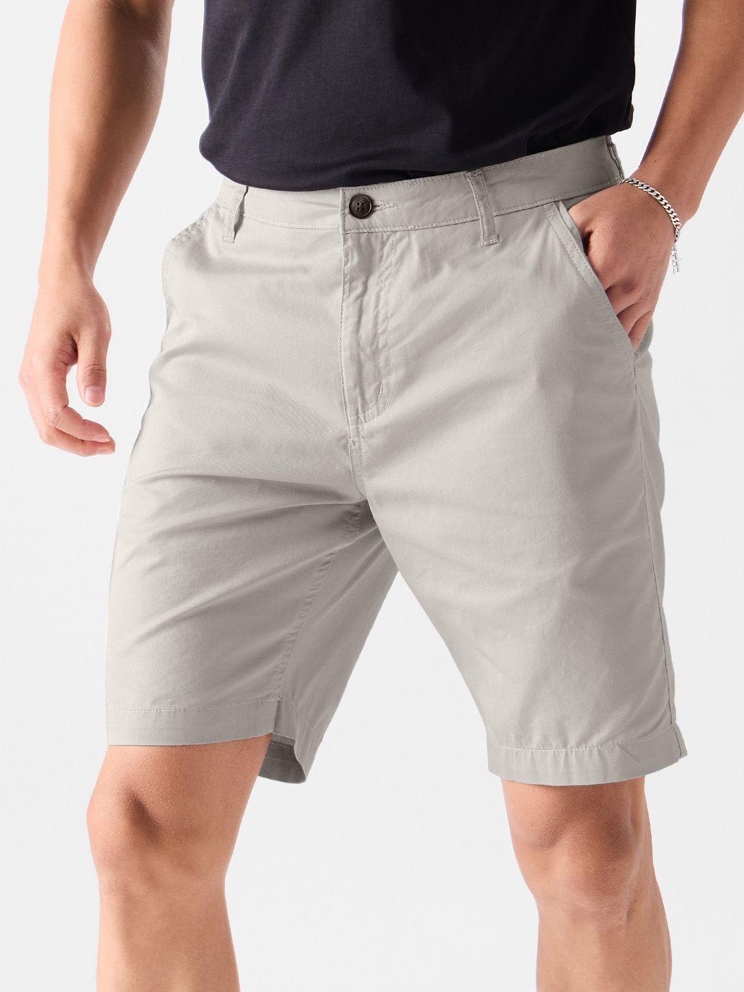 the souled store men mid-rise chino shorts