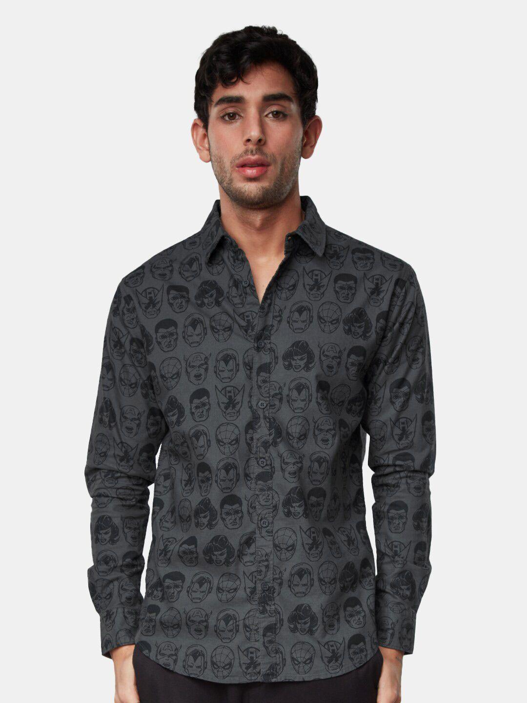the souled store men printed cotton casual shirt