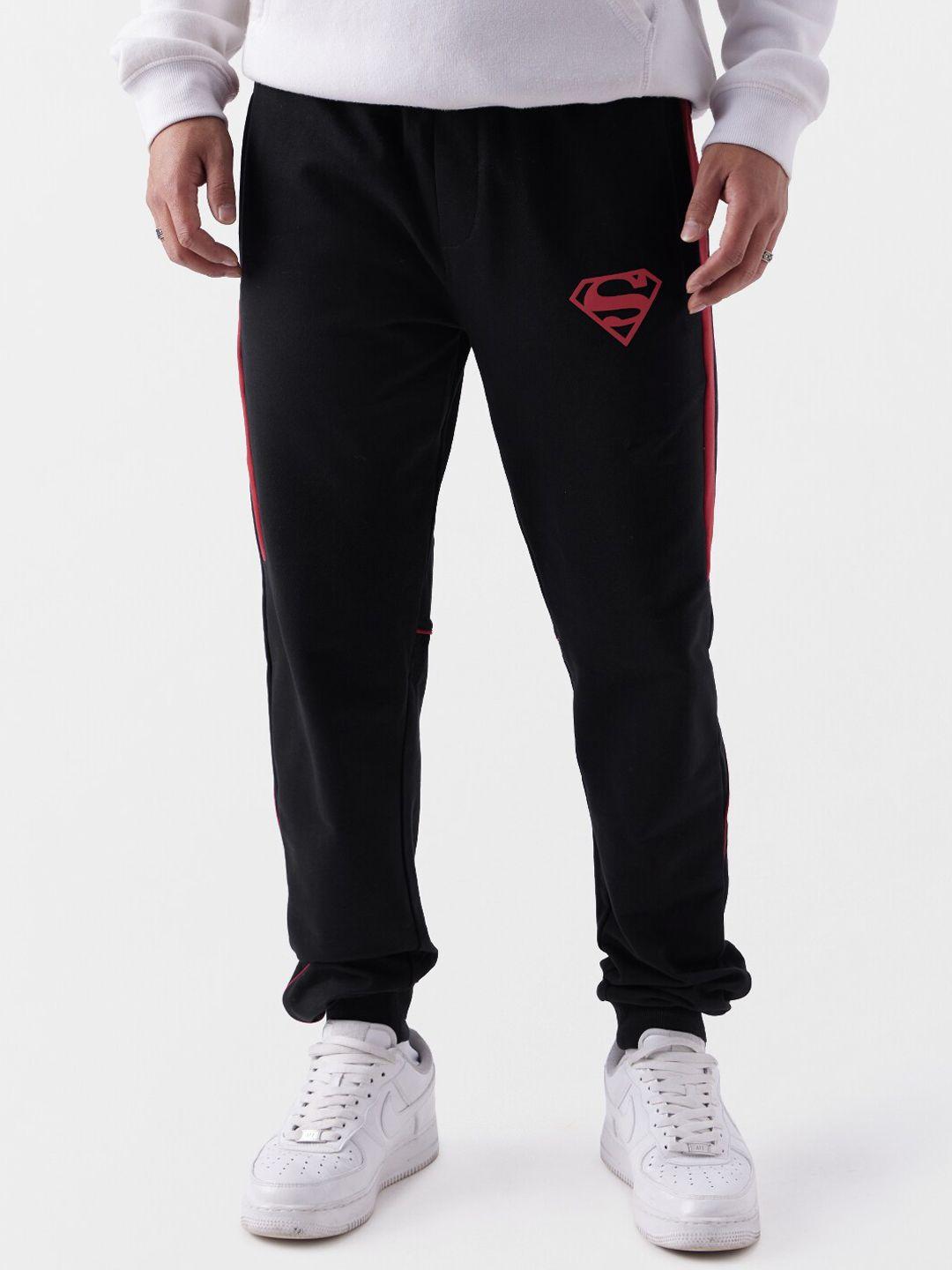 the souled store men superman printed pure cotton joggers