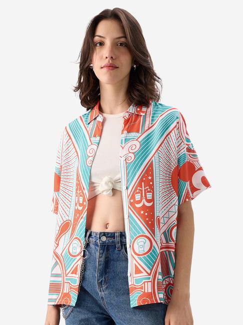 the souled store multicolor printed shirt