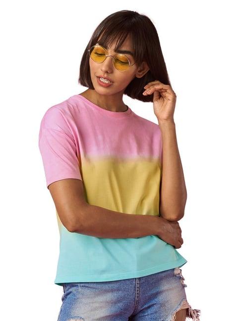 the souled store multicolor tie - dye t-shirt