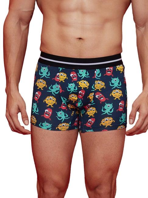 the souled store navy monster printed trunks