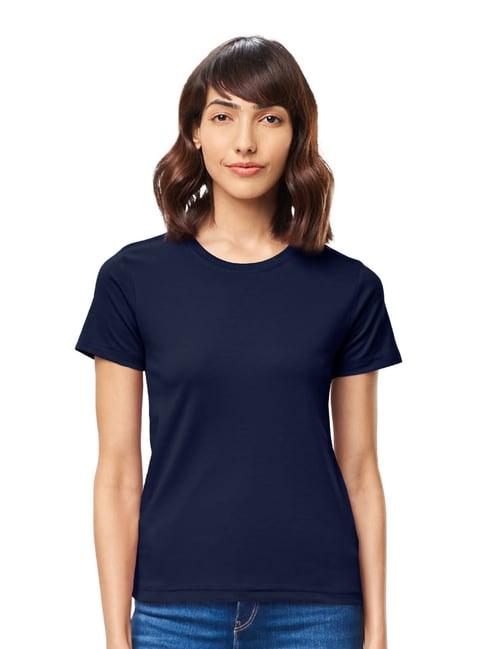 the souled store navy regular fit t-shirt