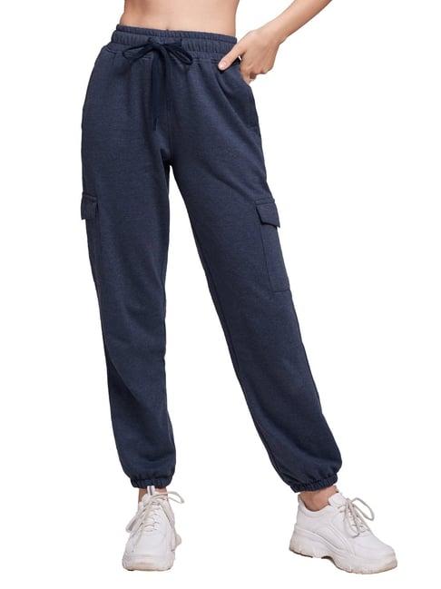 the souled store navy relaxed fit joggers