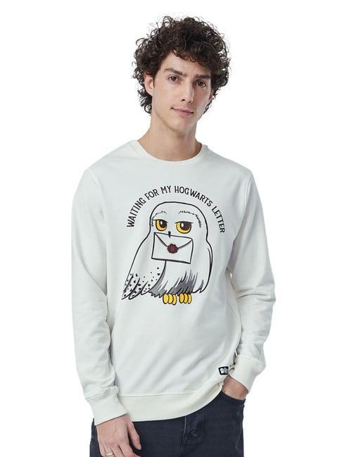 the souled store off white hogwarts letter print sweatshirt