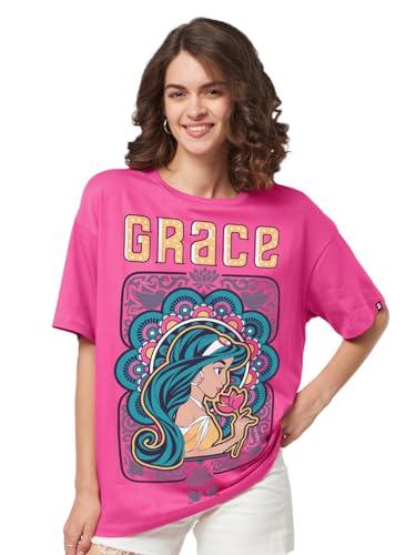 the souled store official aladin: her grace women oversized t-shirts