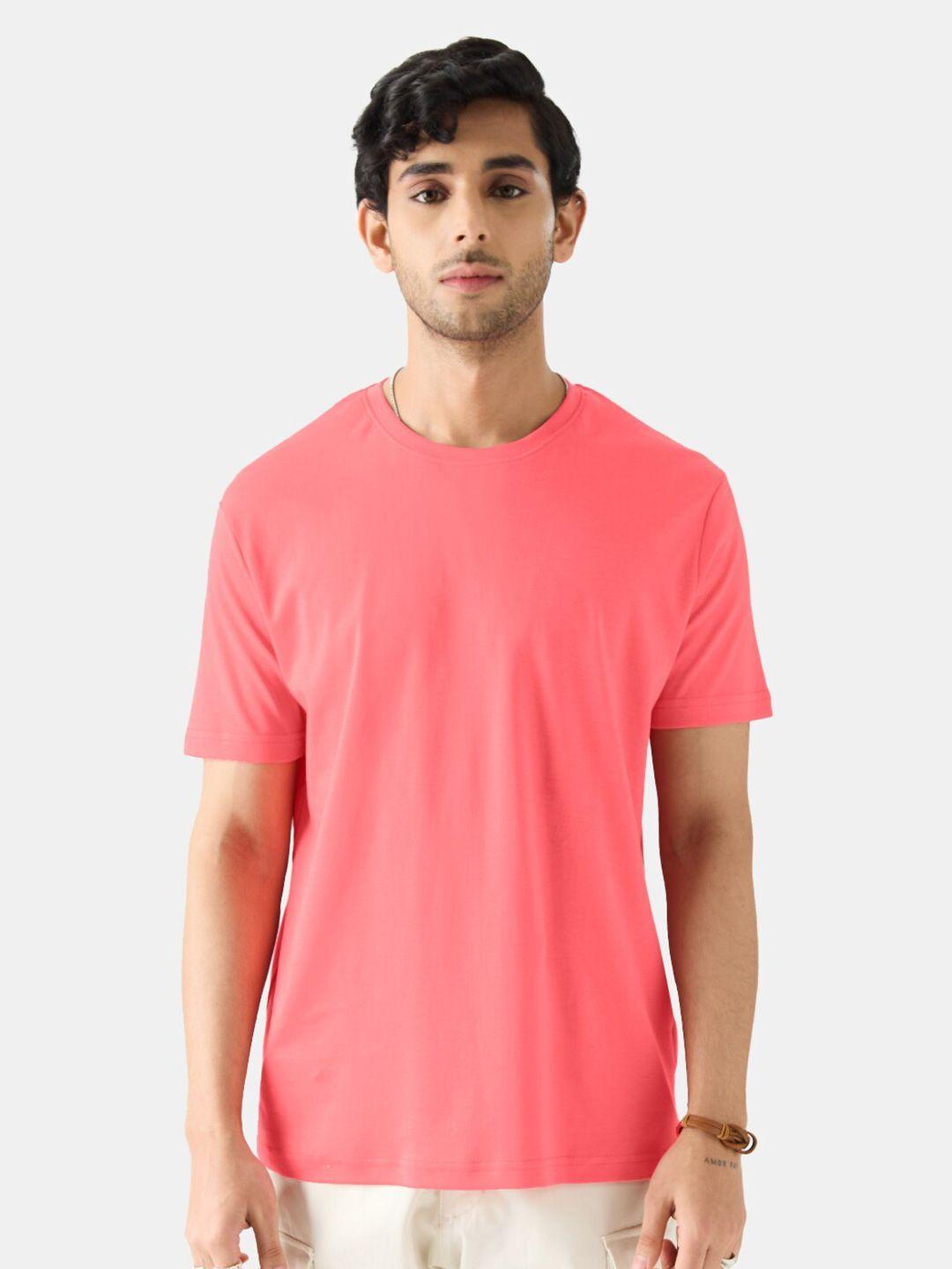 the souled store pink round neck t-shirt