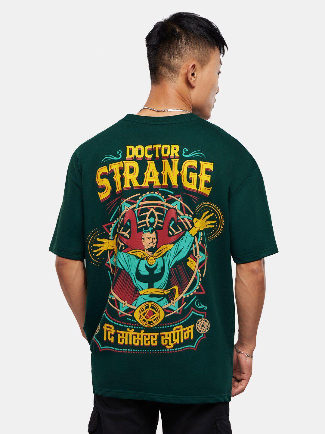 the souled store truck art doctor strange print pure cotton oversized t-shirt