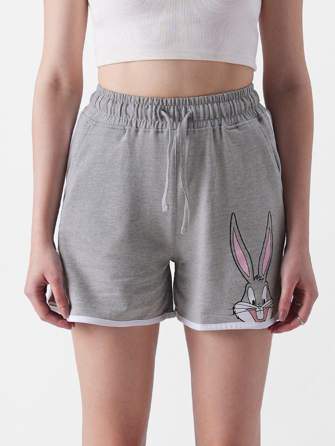 the souled store women bugs bunny printed shorts