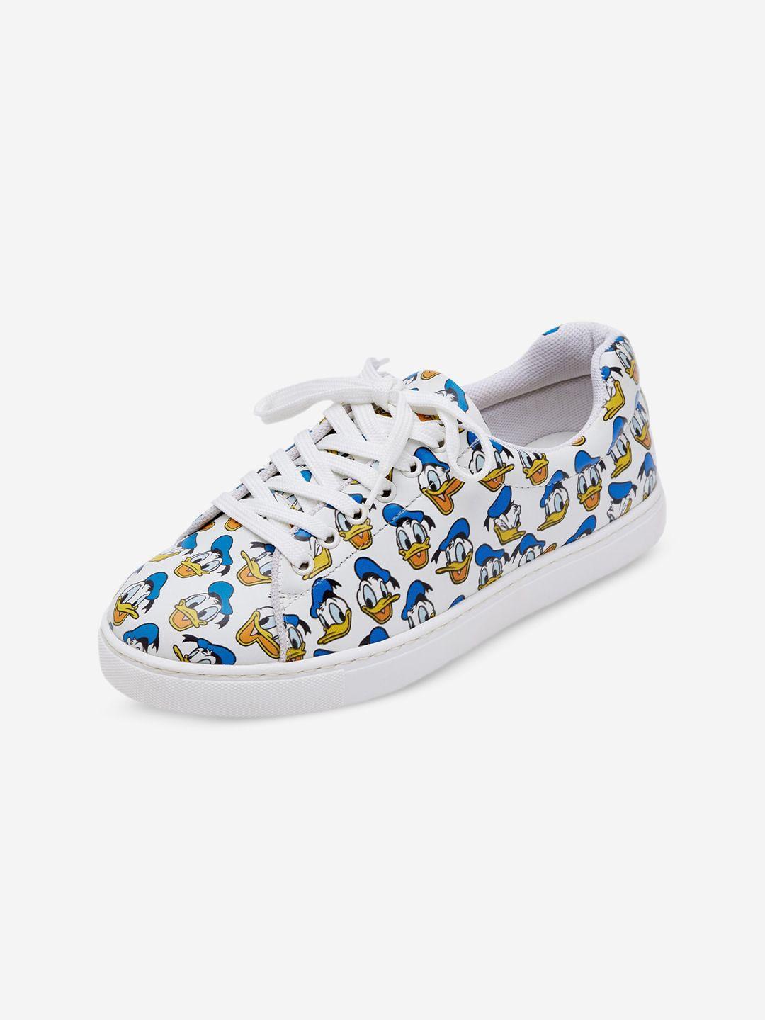 the souled store women donald duck printed sneakers