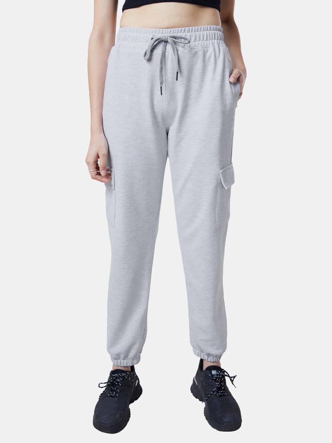 the souled store women grey solid track pants