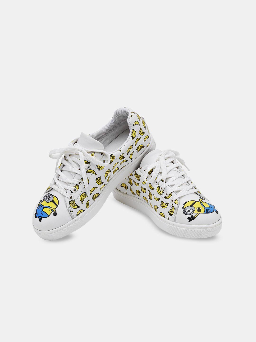 the souled store women minions printed sneakers