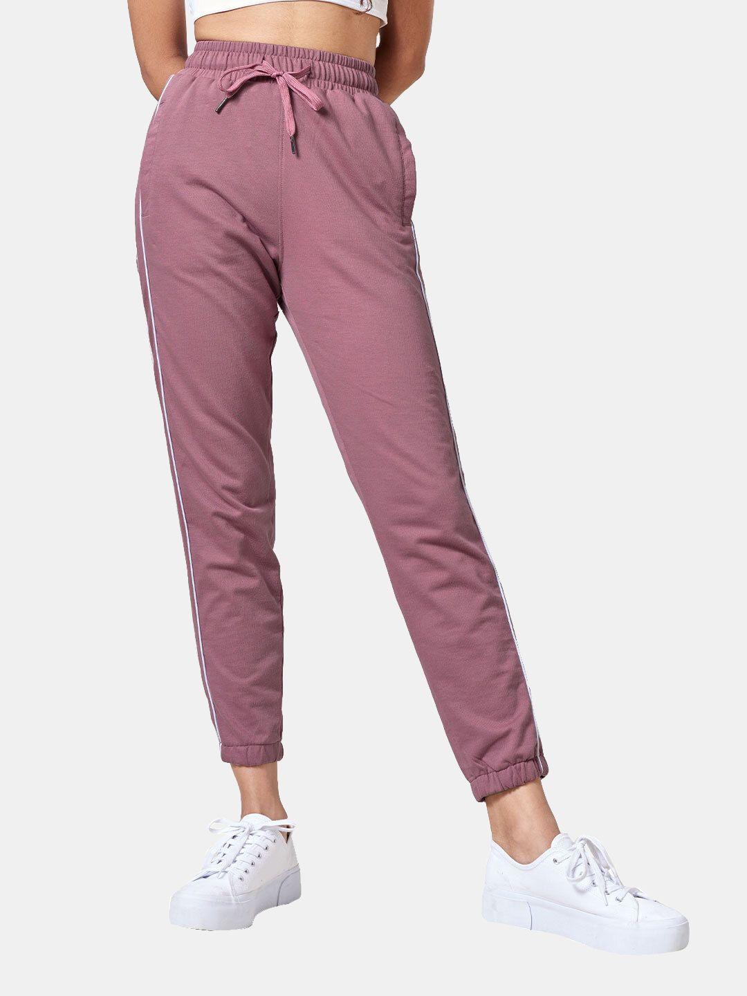 the souled store women pink solid joggers
