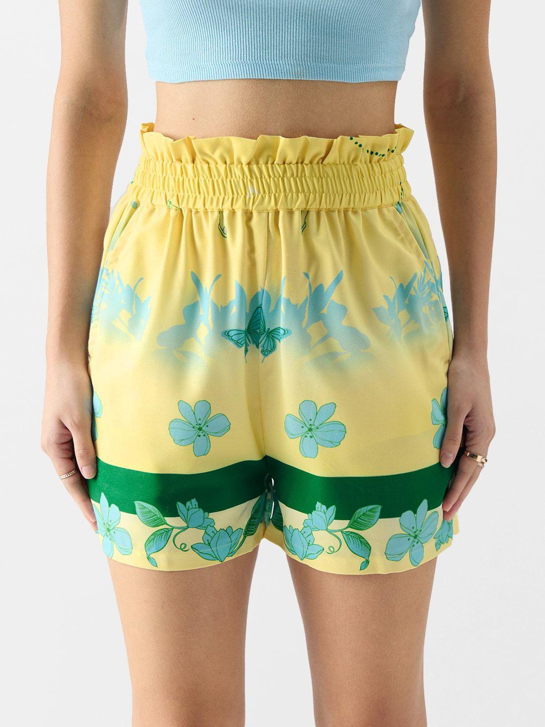 the souled store women printed shorts