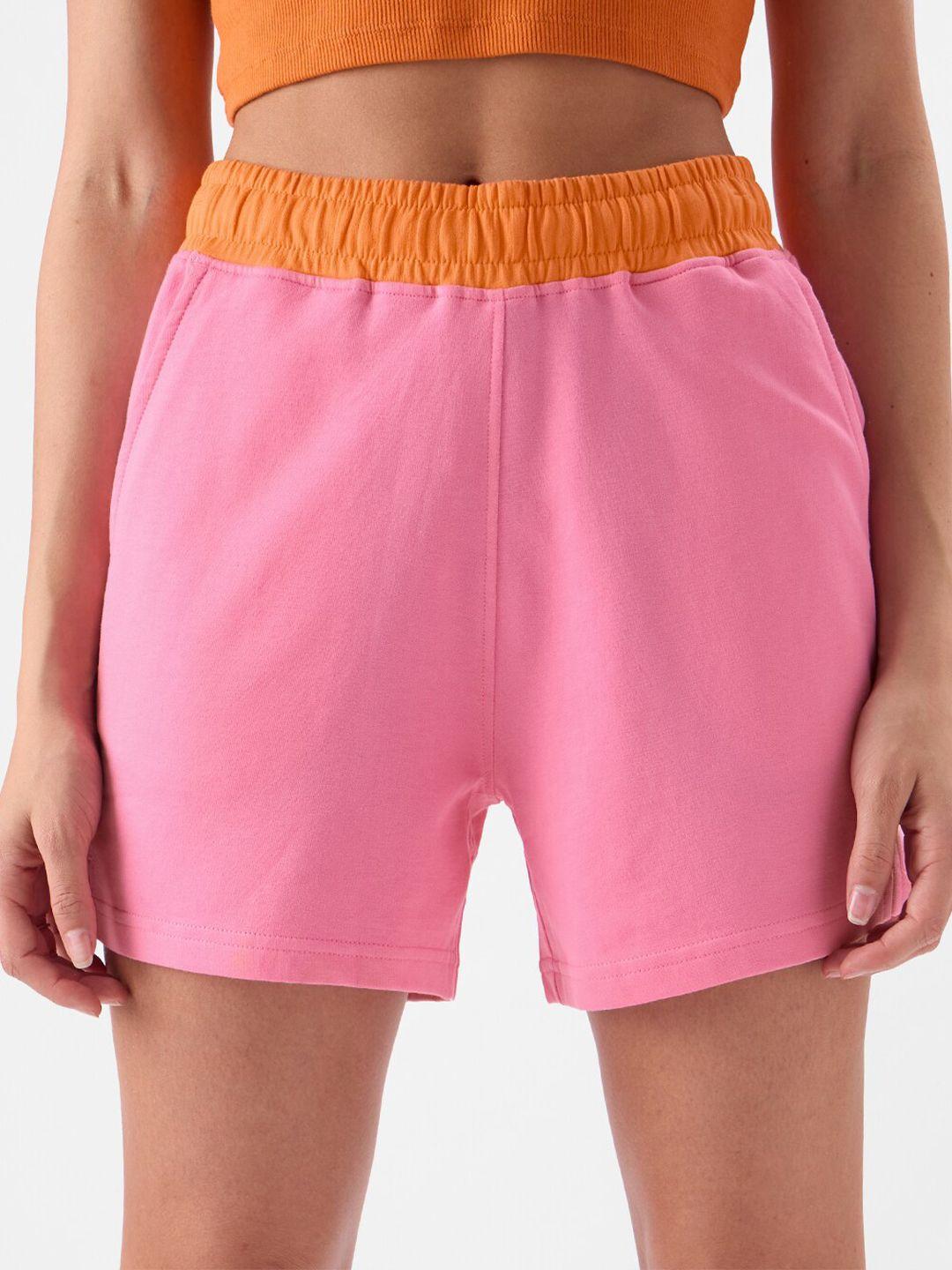 the souled store women pure cotton hot pants shorts