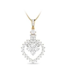 the tahira yellow gold diamond pendant