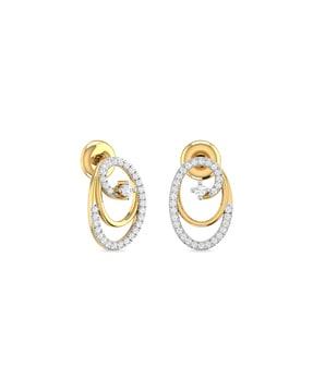 the tanaya yellow gold stud earrings