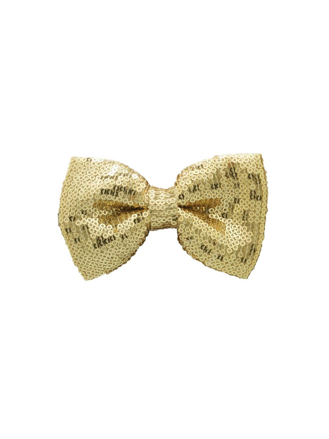 the tie hub gold-toned sequinned pre-tied  bow tie