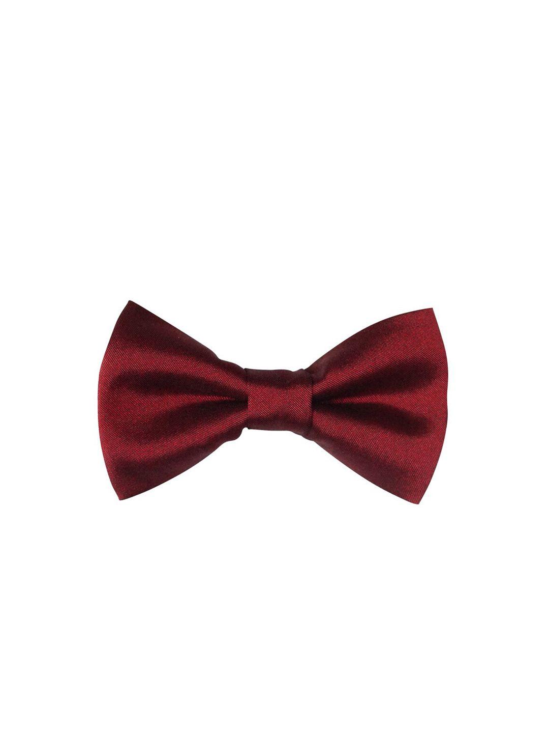 the tie hub maroon solid bow tie
