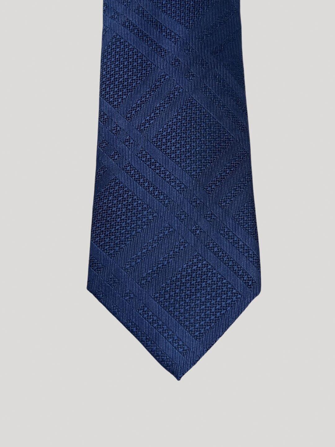 the tie hub men classic checked silk broad necktie