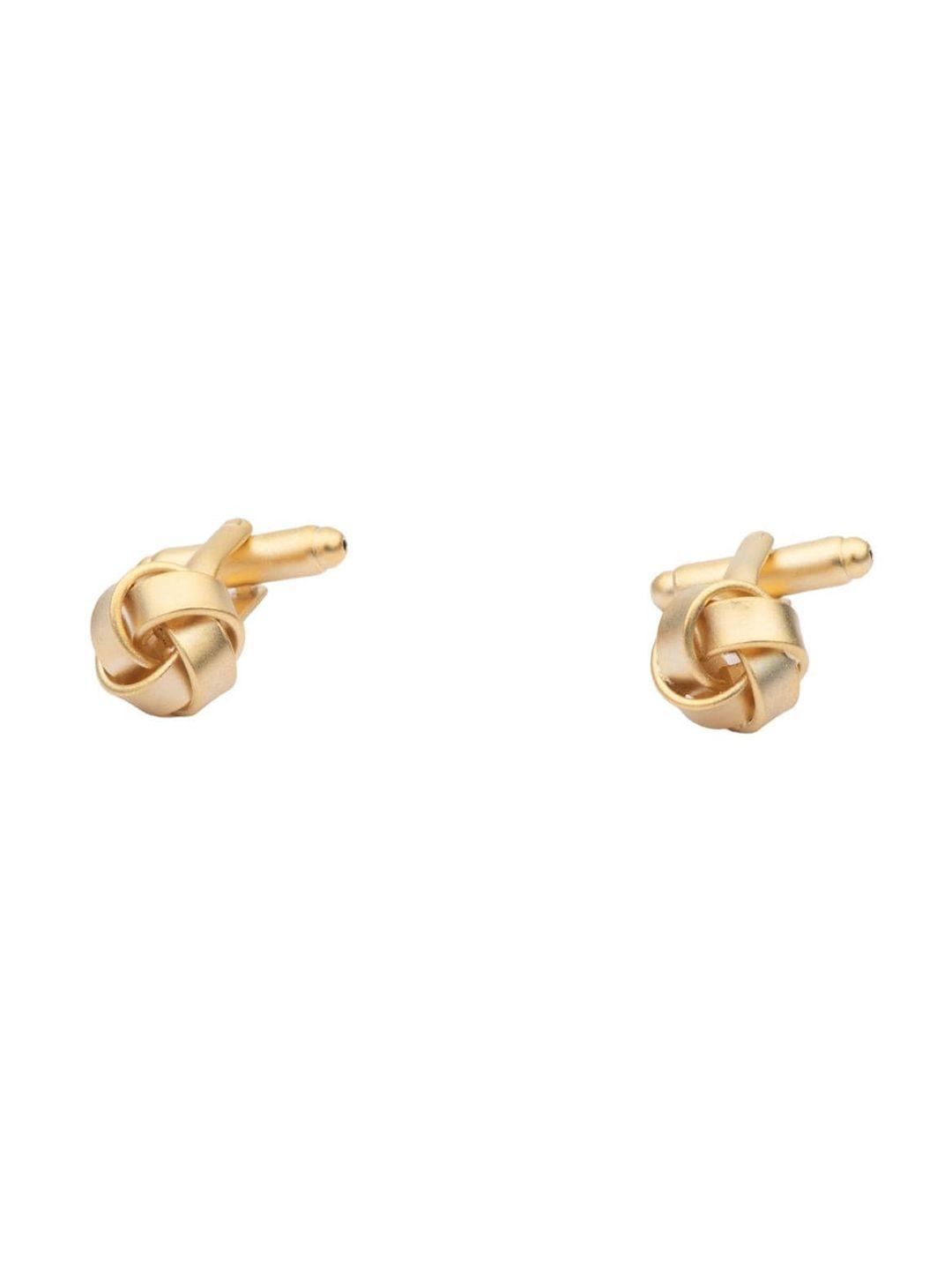 the tie hub men gold-toned quirky cufflink