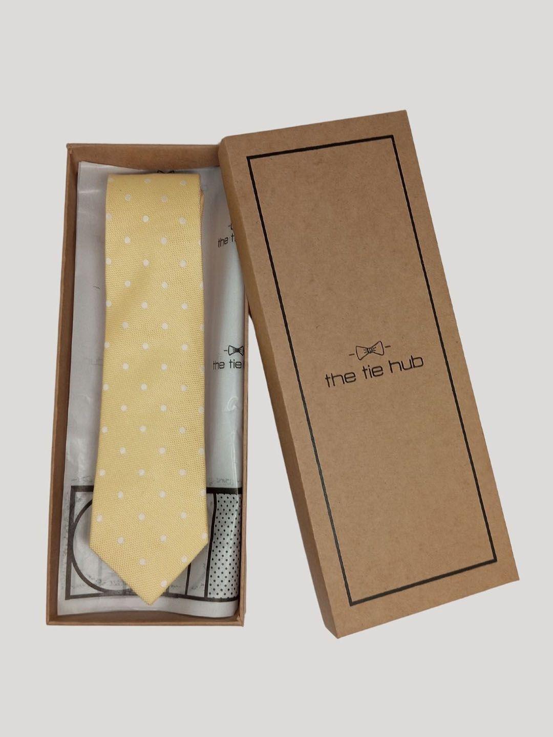 the tie hub men printed silk broad tie