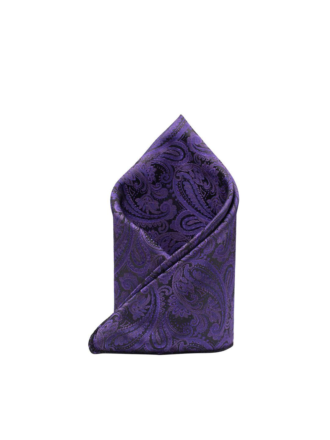 the tie hub men purple printed pocket squares