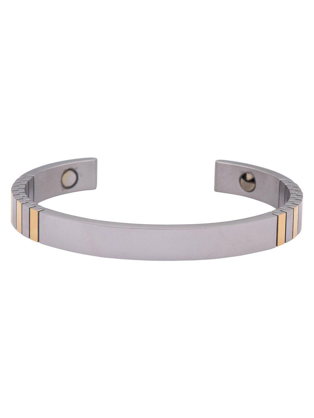 the tie hub men silver-toned wraparound bracelet