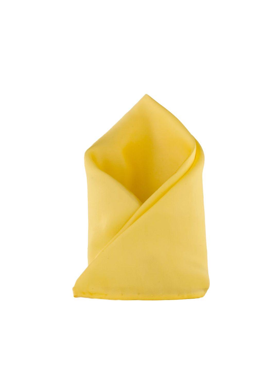 the tie hub men yellow solid pocket squares