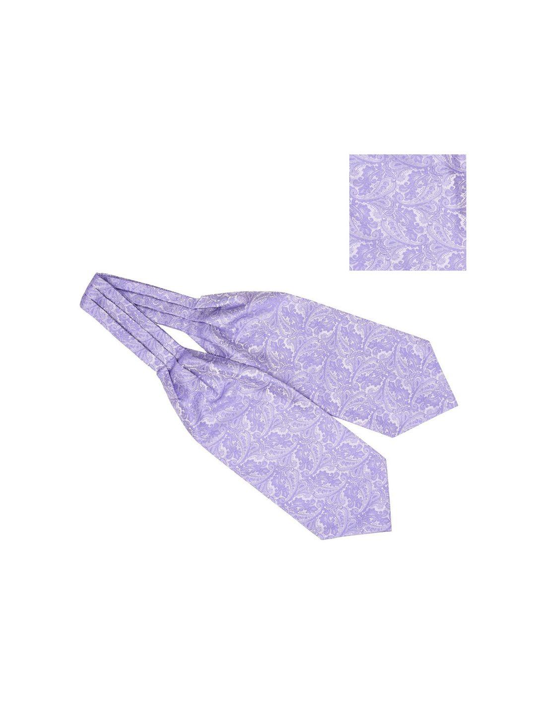the tie hub paisley printed cravat and pocket square combo
