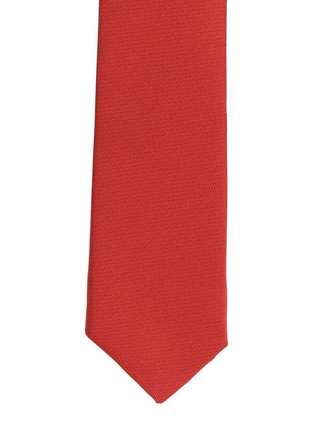 the tie hub red solid skinny tie
