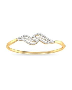 the tineshca 18 kt yellow gold diamond bracelet
