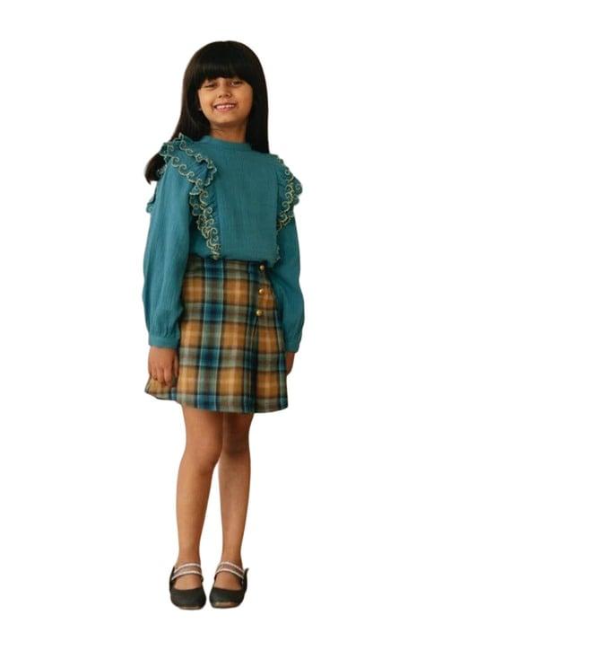 the tribe kids teal cozy cottage lara top
