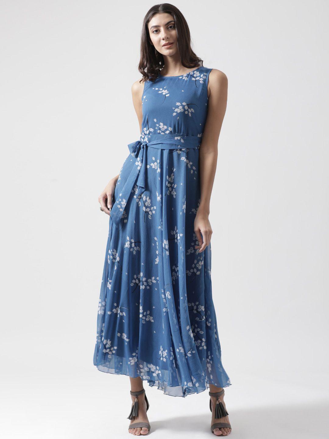 the vanca floral printed boat neck sleeveless maxi dress