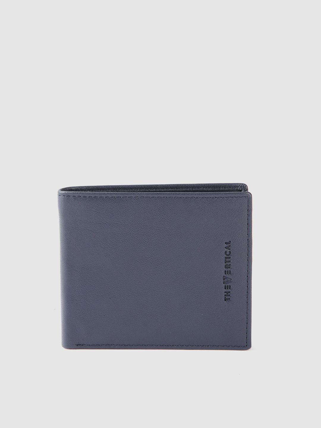 the vertical men textured leather two fold wallet