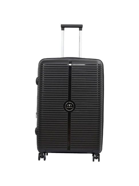 the vertical stellar black wheels 8 medium hard cabin trolley bag