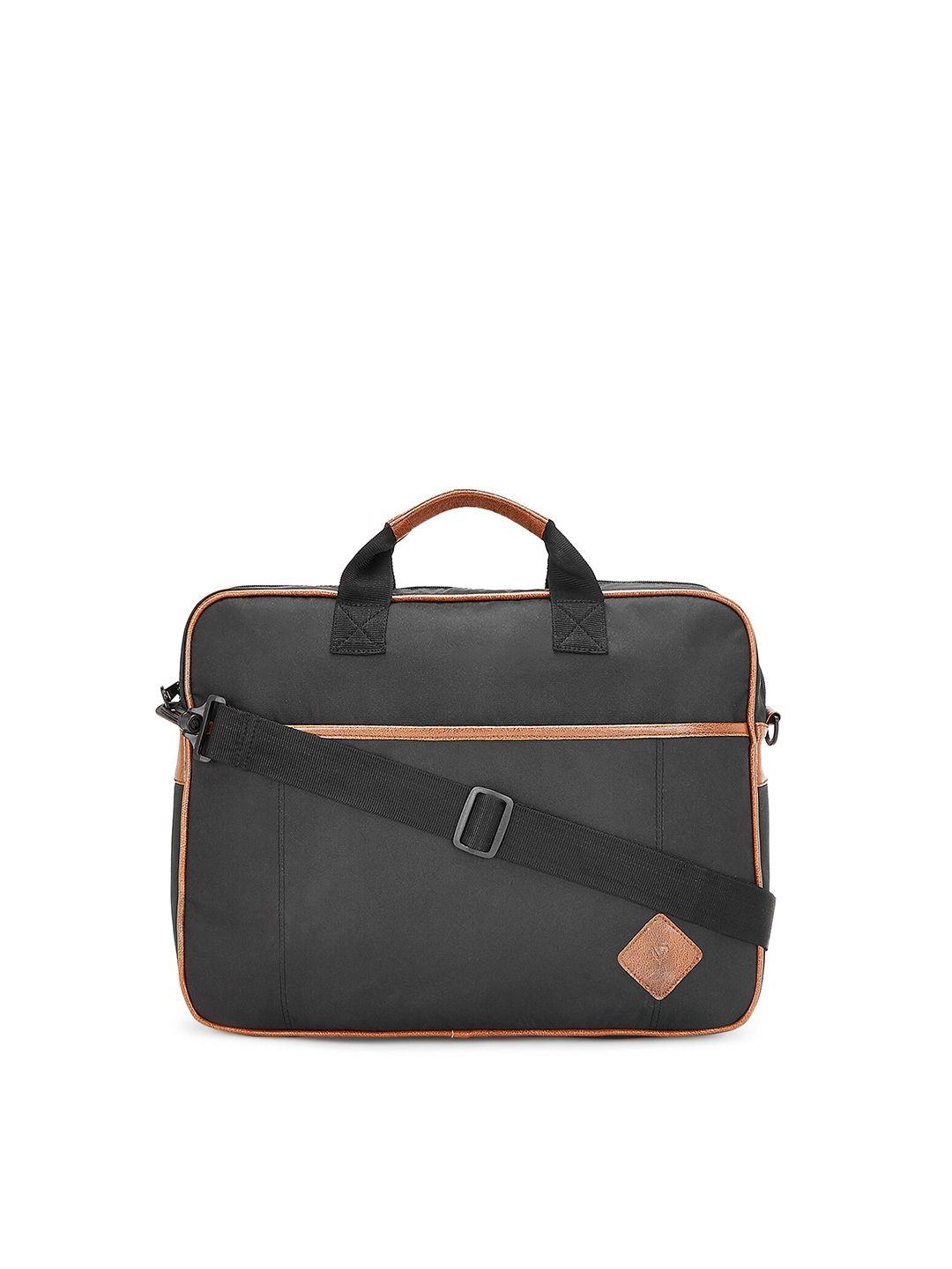 the vertical unisex black laptop bag