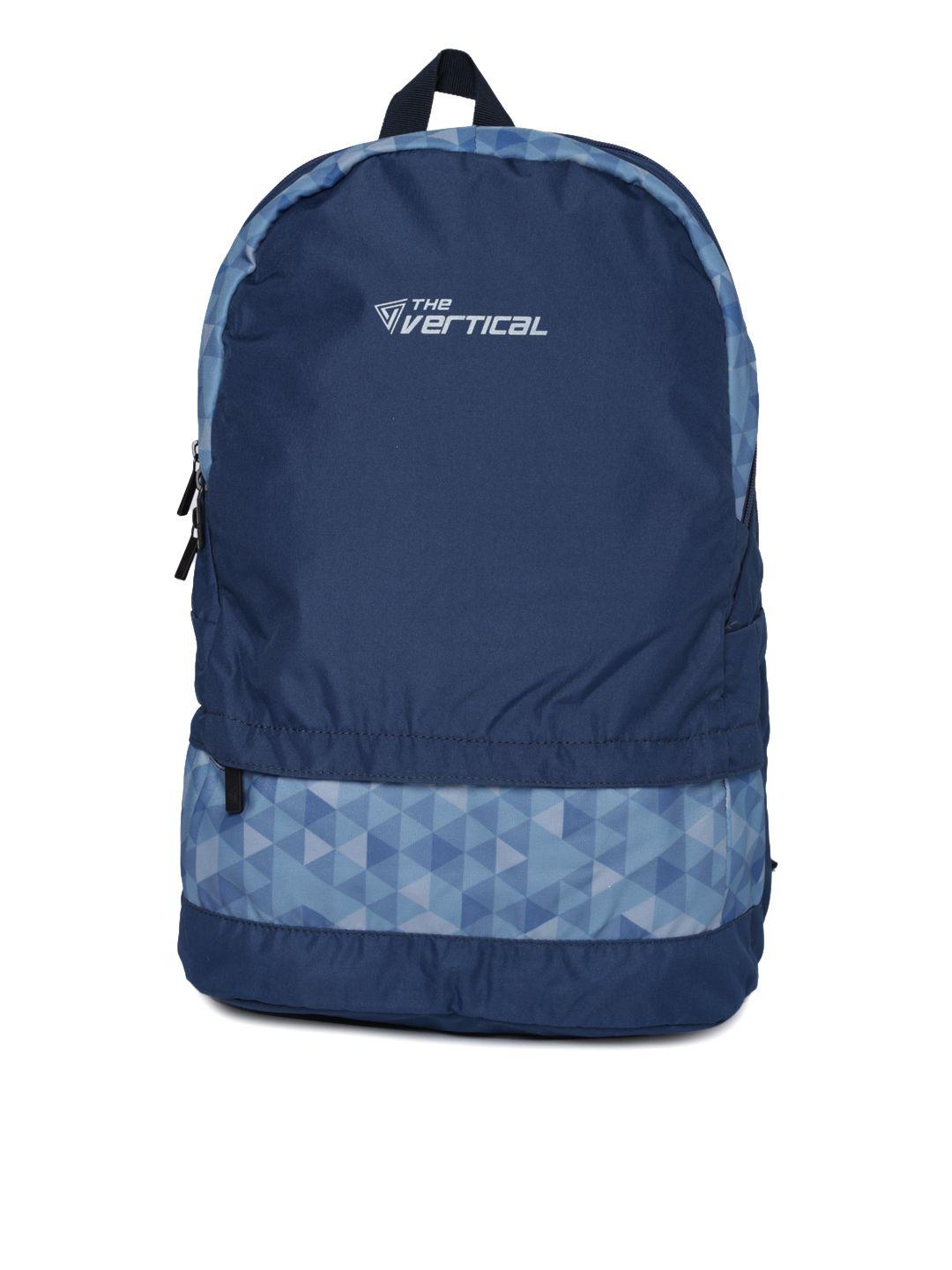 the vertical unisex blue laptop backpack