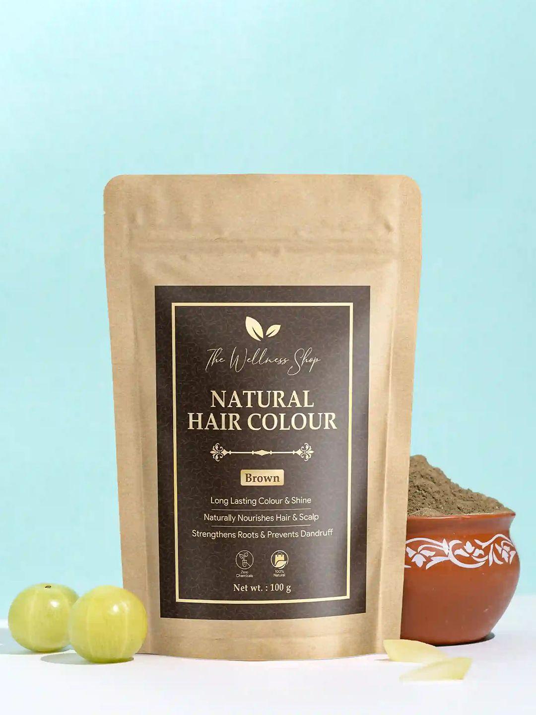 the wellness shop natural hair color 100g - brown