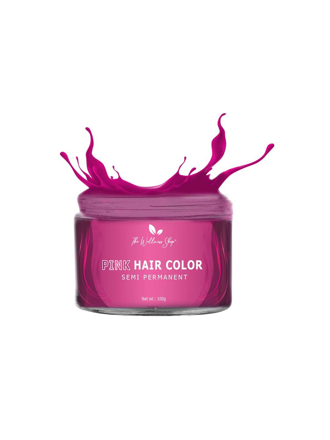 the wellness shop semi permanent hair color with herbal extract 100 g - pink 003