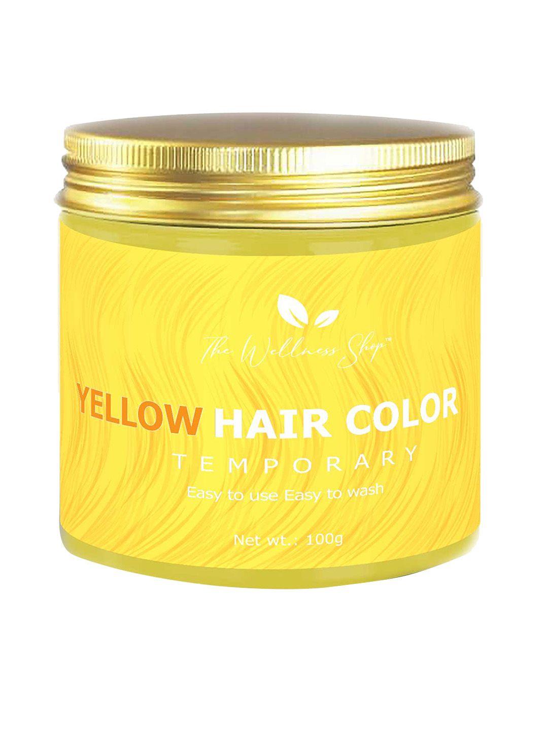 the wellness shop vegan temporary hair color 100 g - citrus yellow